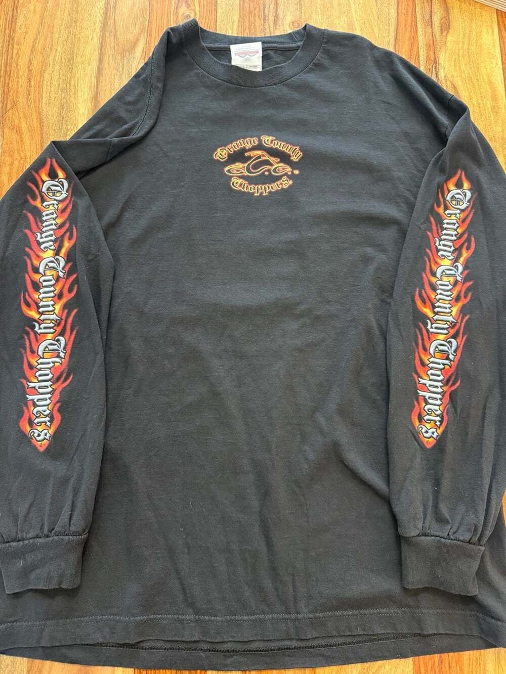 Vintage Orange County Choppers Flames Long Sleeve T-Shirt XL